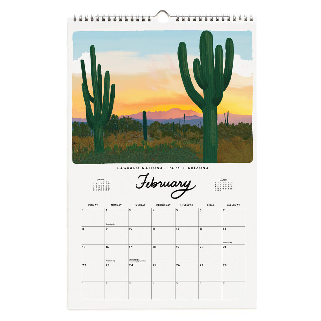 2026 National Parks Calendar Slightly Stationery