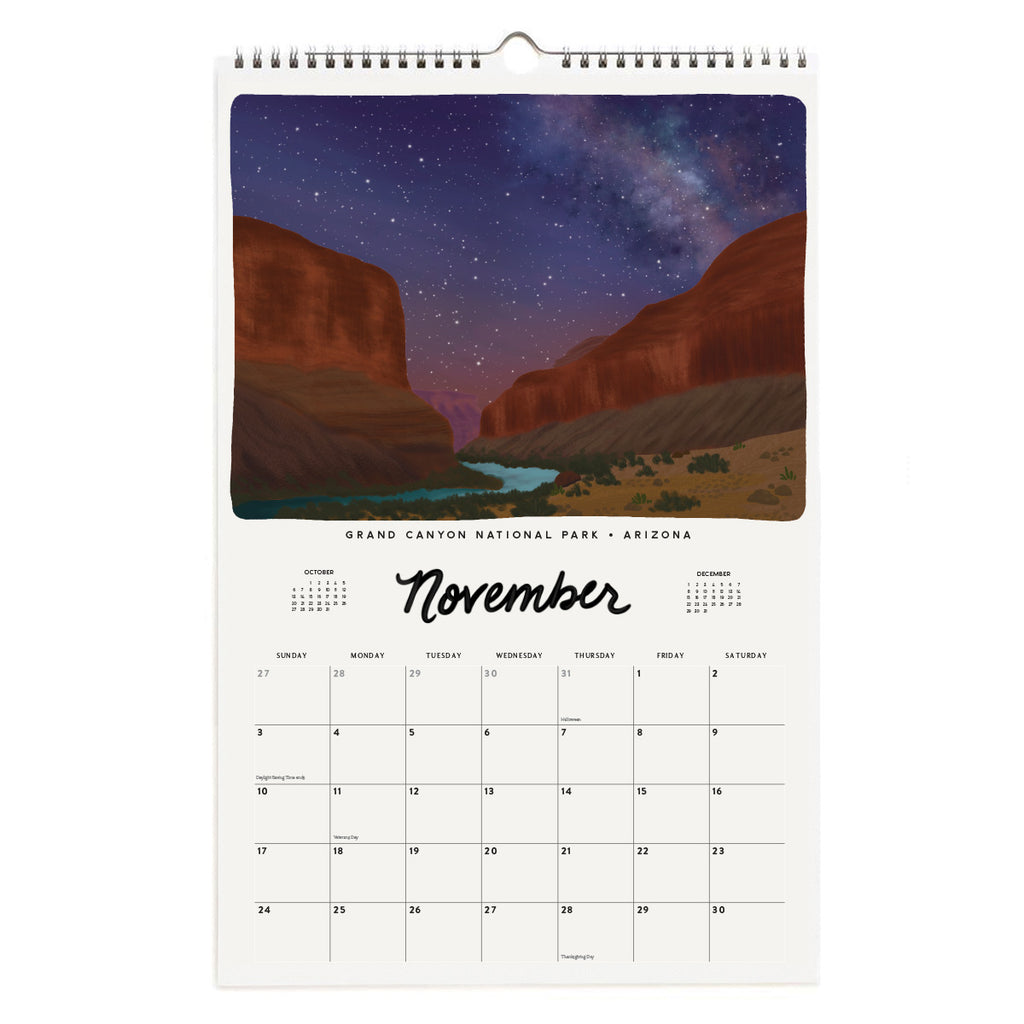 2024 National Parks Calendar Slightly Stationery