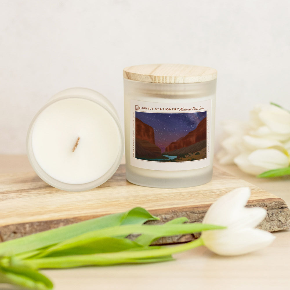 Grand Canyon National Park Frosted Glass Candle