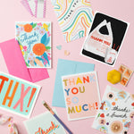 Block Letter Thank You | Colorful Thank You Card