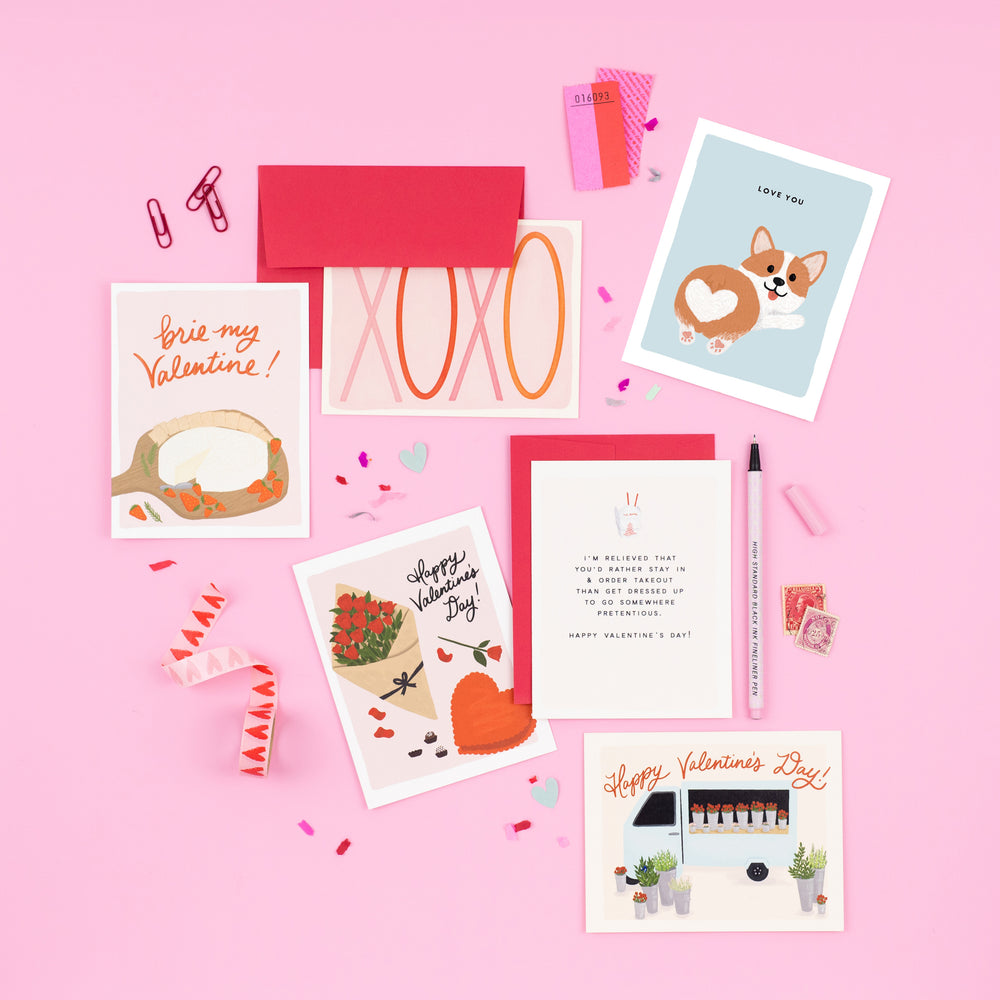 A diverse collection of beautifully illustrated valentine's day and love cards, ranging from playful to heartwarming, perfect for expressing love and catering to various emotions