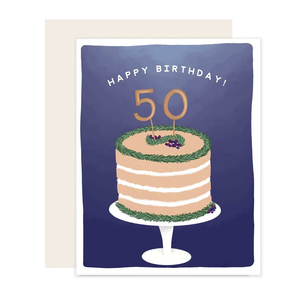 50 Cake | Happy 50Th Birthday Card