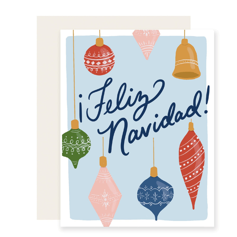 Navidad Ornaments - Spanish Card | Christmas Card In Spanish