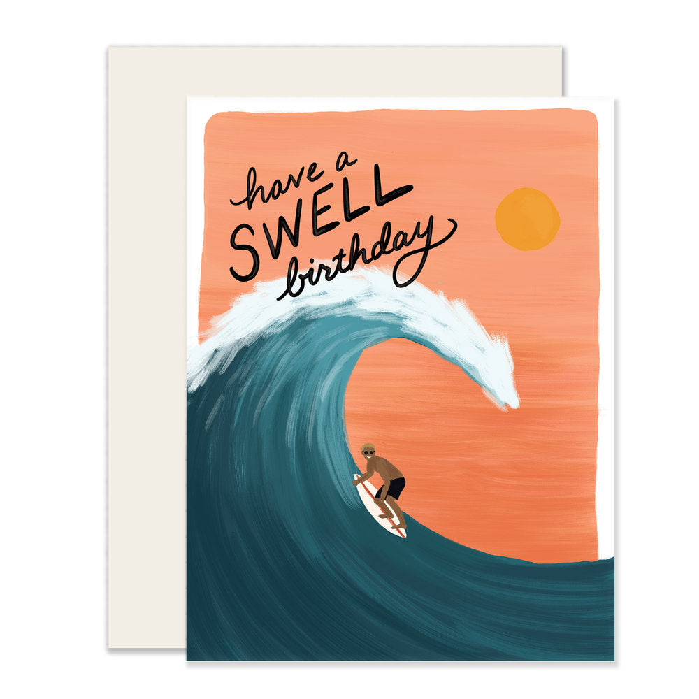 Swell Birthday Card | Surfing Birthday Card