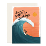 Swell Birthday Card | Surfing Birthday Card