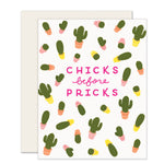 Chicks Before Pricks Card | Friendship Support Card