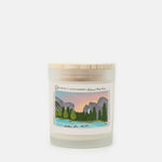 Yosemite National Park Frosted Glass Candle