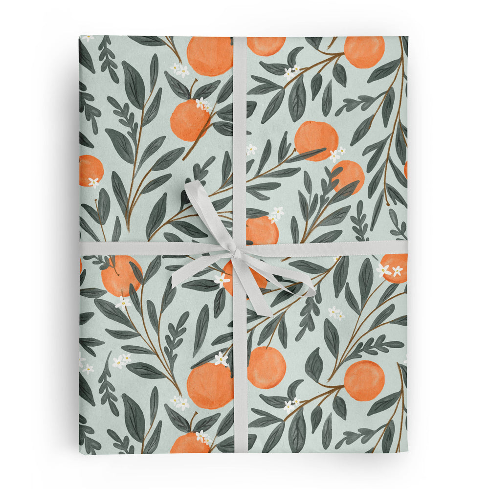 Orange Vine Gift Wrap | Roll