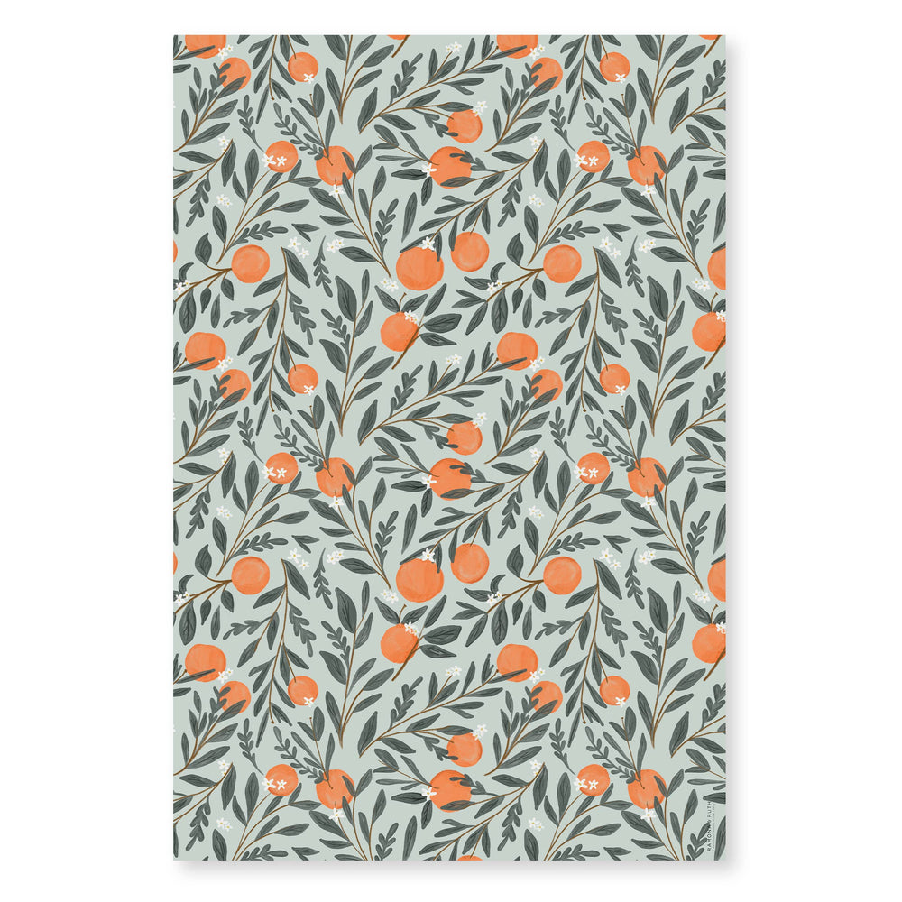 Orange Vine Gift Wrap | Roll