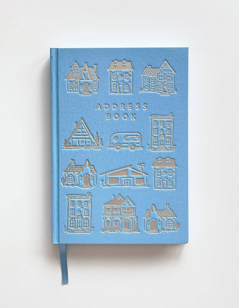 Houses (Blue) Address Book
