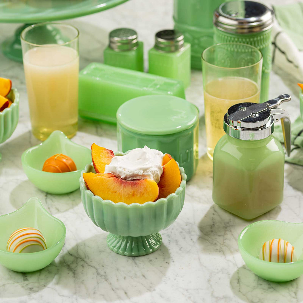 Jadeite Glass Collection Sundae Dish