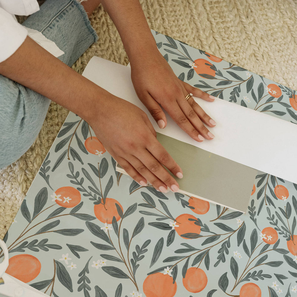 Orange Vine Gift Wrap | Roll