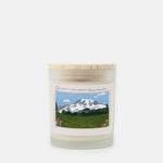 Mt. Rainier National Park Frosted Glass Candle