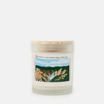Yellowstone National Park Frosted Glass Candle