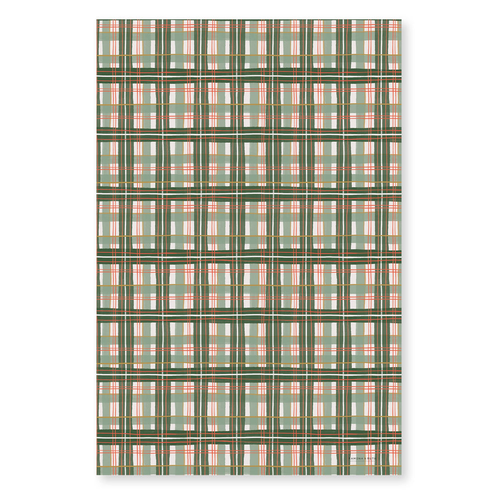 Holiday Plaid Gift Wrap | Roll