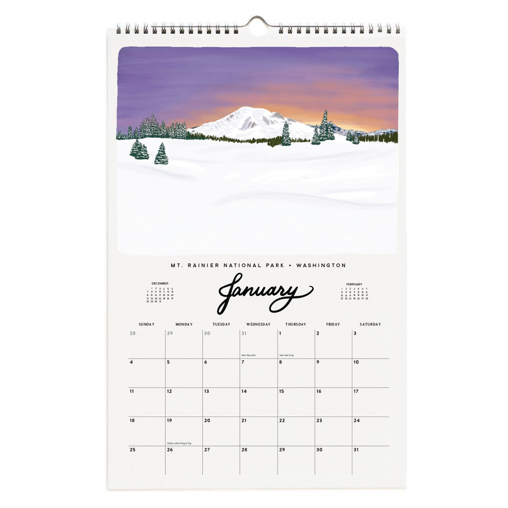 2026 National Parks Calendar Slightly Stationery