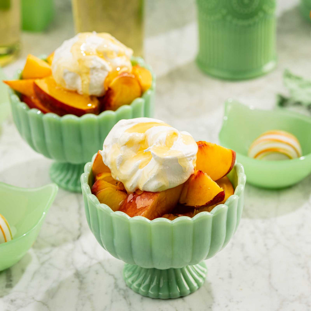 Jadeite Glass Collection Sundae Dish