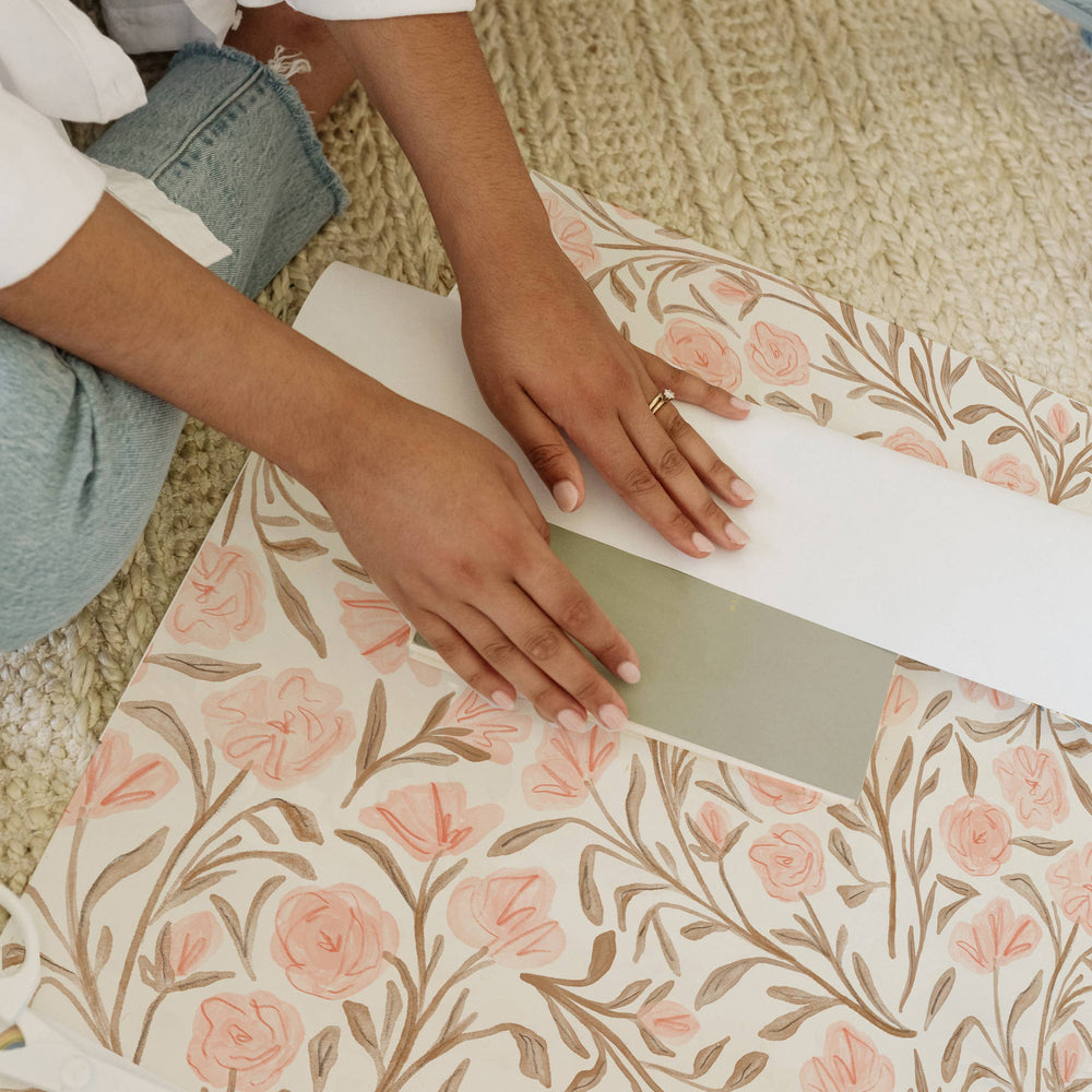 Pink Floral Gift Wrap | Roll