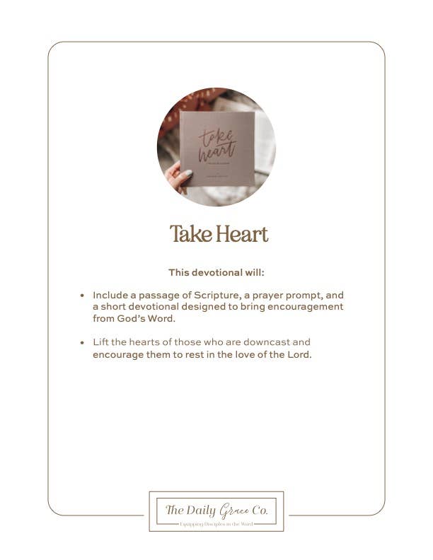 Take Heart | A 90-Day Devotional