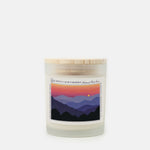 Great Smoky Mountains National Park Frosted Glass Candle