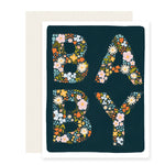 Floral Baby Letters | Floral Baby Shower Card