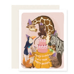 Animal Party |  Kids Birthday Children's Happy Birthday Card