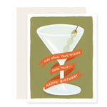 Olive Your Wishes | Martini Birthday Card