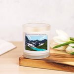 Glacier National Park Frosted Glass Candle