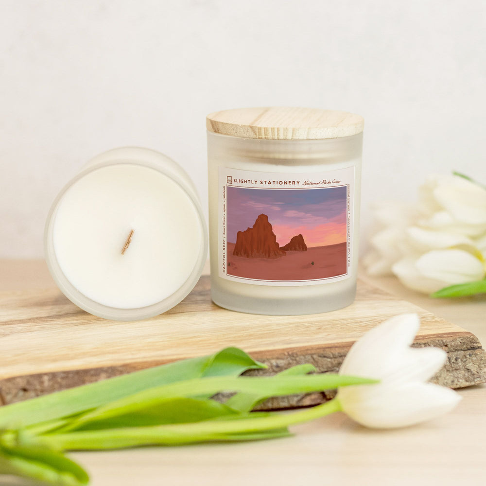 Capitol Reef National Park Frosted Glass Candle