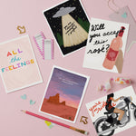 An array of beautifully illustrated cards perfect for giving to a friend, offering a delightful spectrum of styles from cheeky and playful to sweet and heartfelt. Ideal for celebrating your best friend in life with creativity and warmth.
