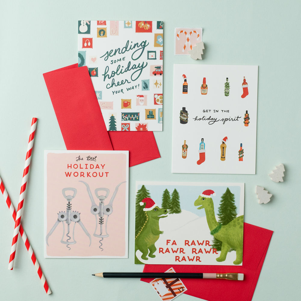 Holiday Stamps Card | Christmas Card