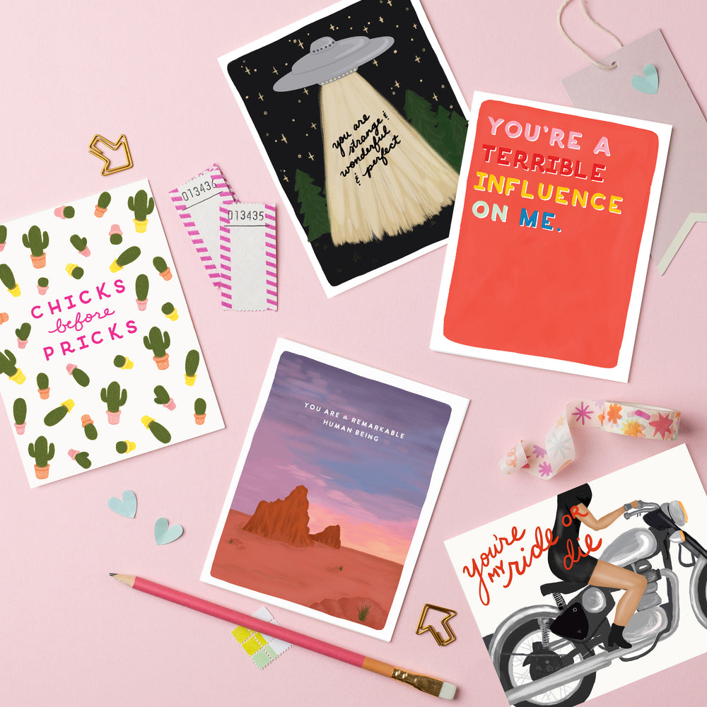 Assortment of beautifully illustrated cards designed for friends and encouragement. This diverse collection gives a range of encouragement styles, such as sweet, sassy, and heartfelt messages, making them suitable for all personalities and occasions.