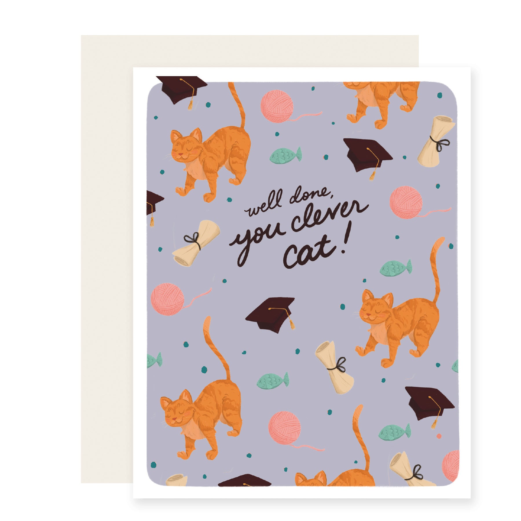 Well Done Clever Cat Grad | Graduation Card – Slightly Stationery
