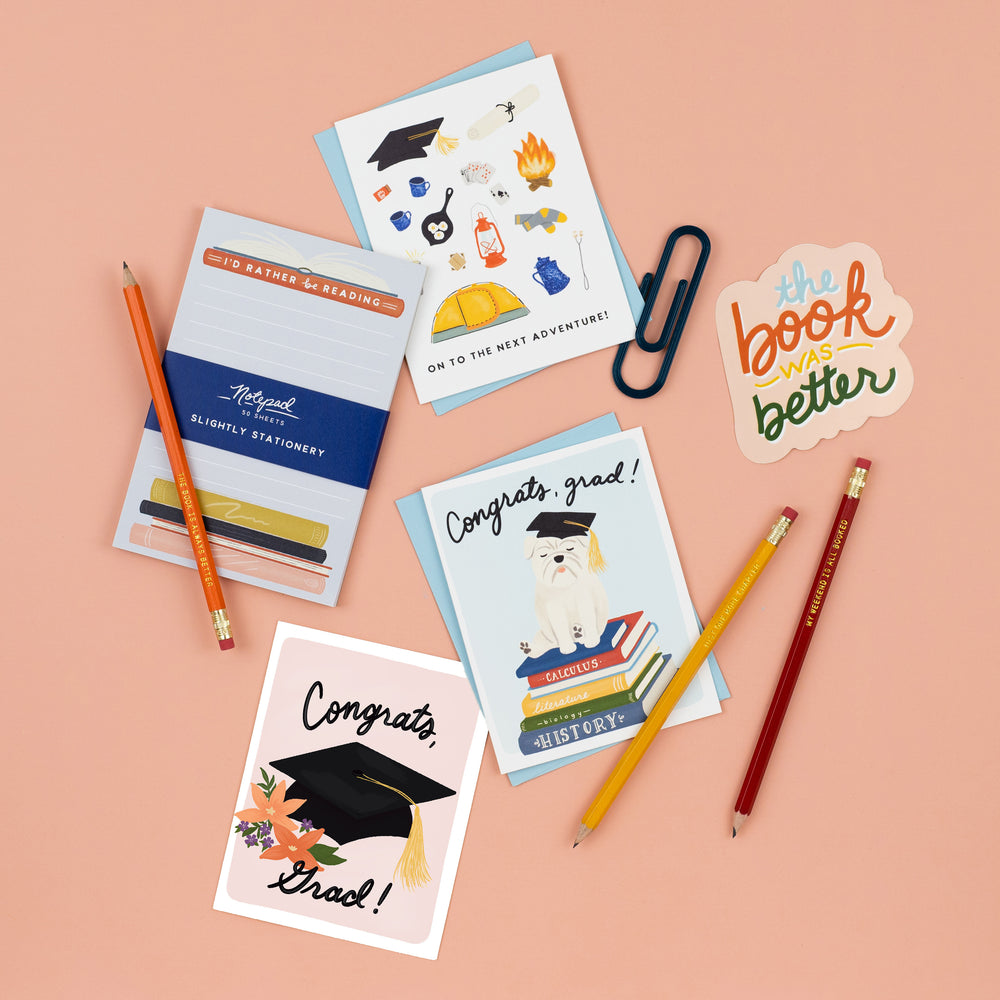  A collection of beautifully illustrated graduation cards suitable for all, offering a wide range of styles from sweet and sassy to punny, heartfelt, & comforting. Perfect for catering to various personalities and celebrating diverse moments in life.