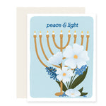 Peace Hanukkah Floral | Holiday Card