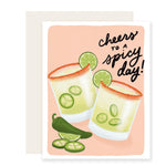 Spicy Day | Jalapeño Margarita Cocktail Love Valentine Card