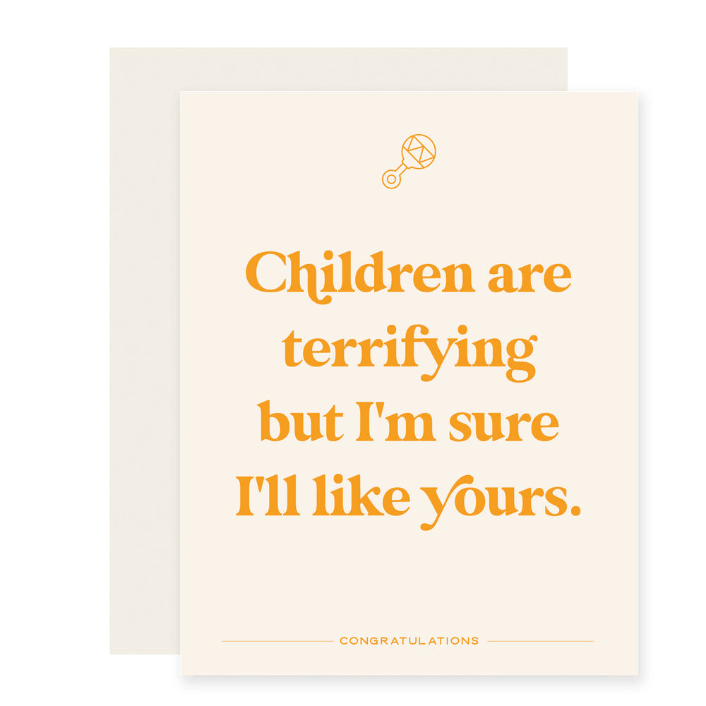 Children Are Terrifying | Funny New Baby Card