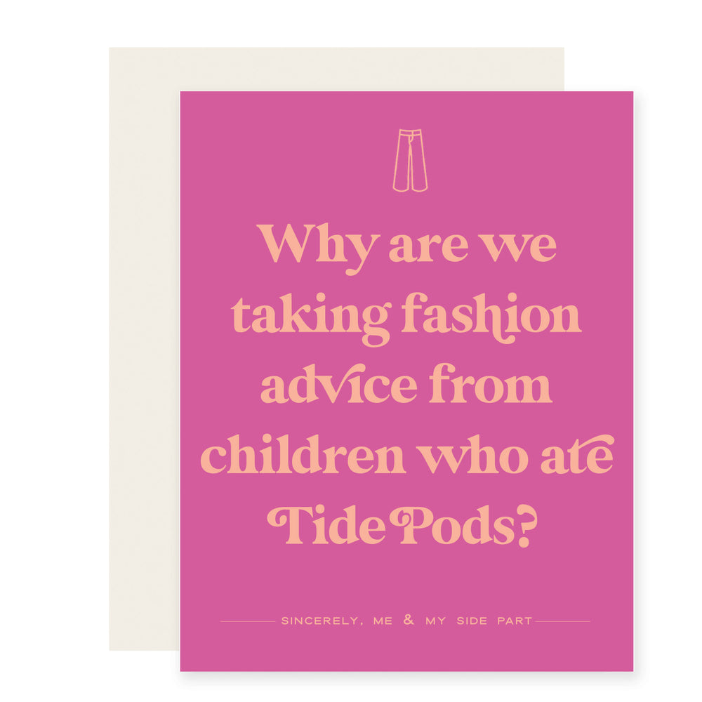 Fashion Tide Pods | Funny Adulting Card