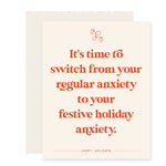 Holiday Anxiety | Funny Snarky Holiday Card