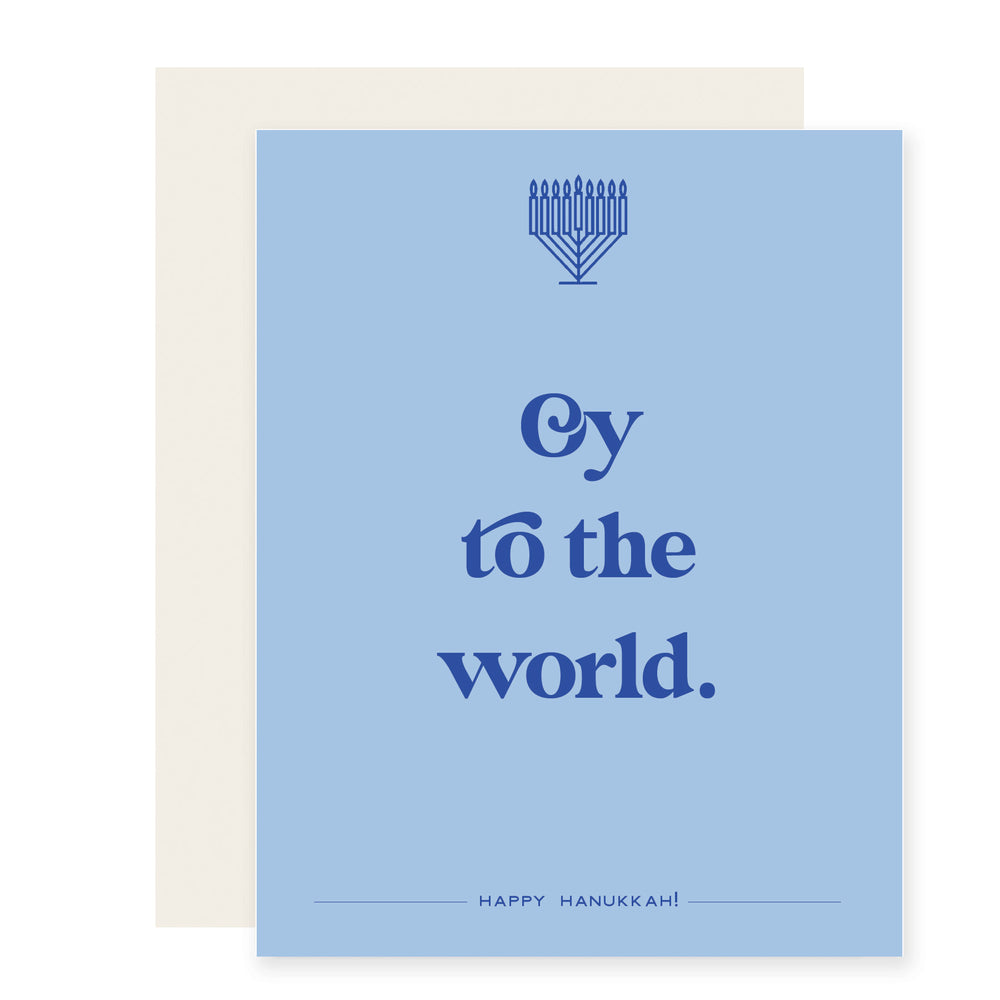 Oy to the World | Funny Hanukkah Holiday Card