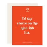 Nice-ish List | Funny Holiday Card