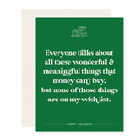 Money Can't Buy | Funny Holiday Card