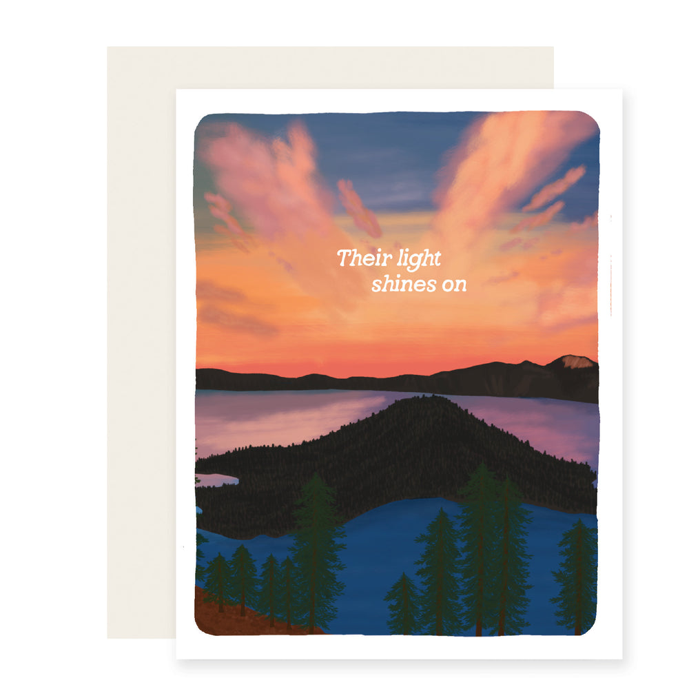 Light Shines On | Bereavement Sympathy Card