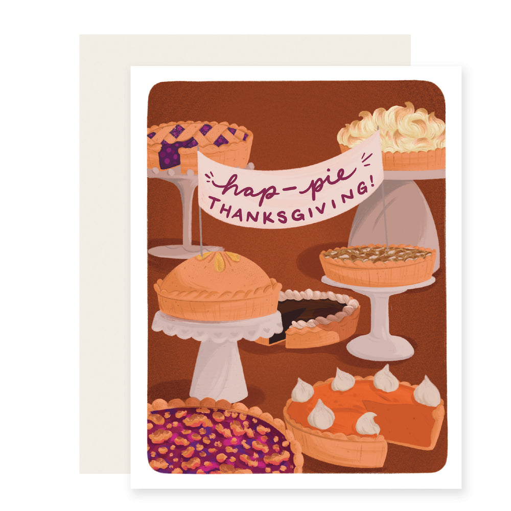 Hap-Pie Thanksgiving Card | Thanksgiving Pie Card