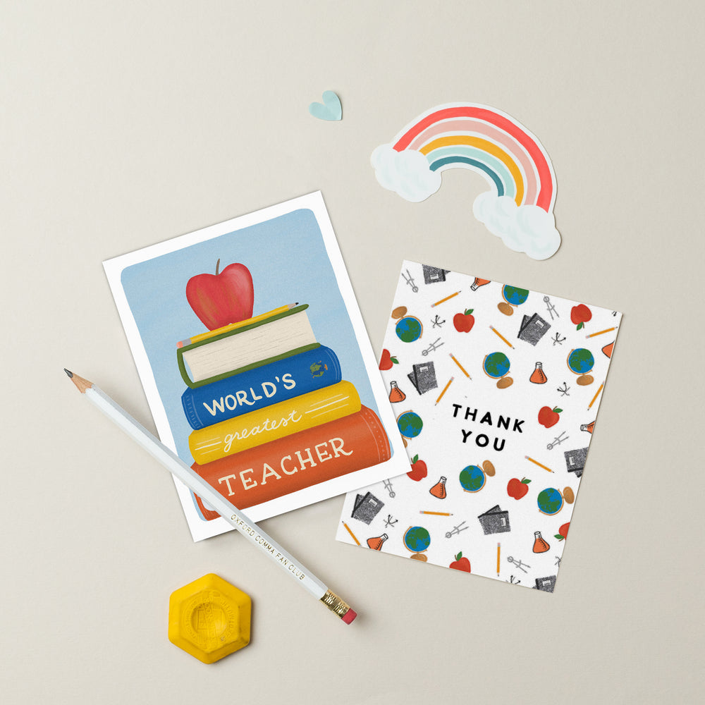 Teacher Thank You Card | Teacher Appreciation Card – Slightly Stationery
