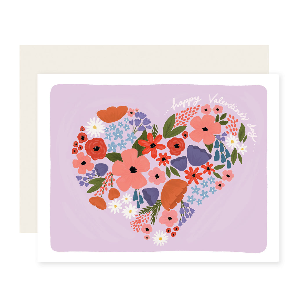 Floral Valentine Card | Valentine's Day