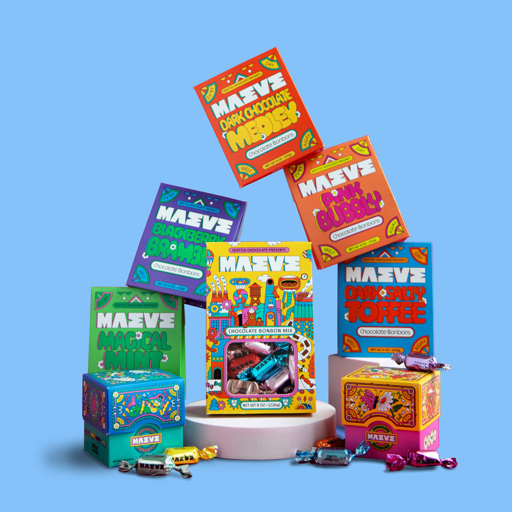 Pink Bubbly Bonbon Box - 4oz