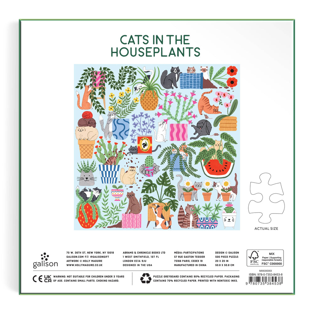 Cats in the Houseplants 500 Piece Puzzle