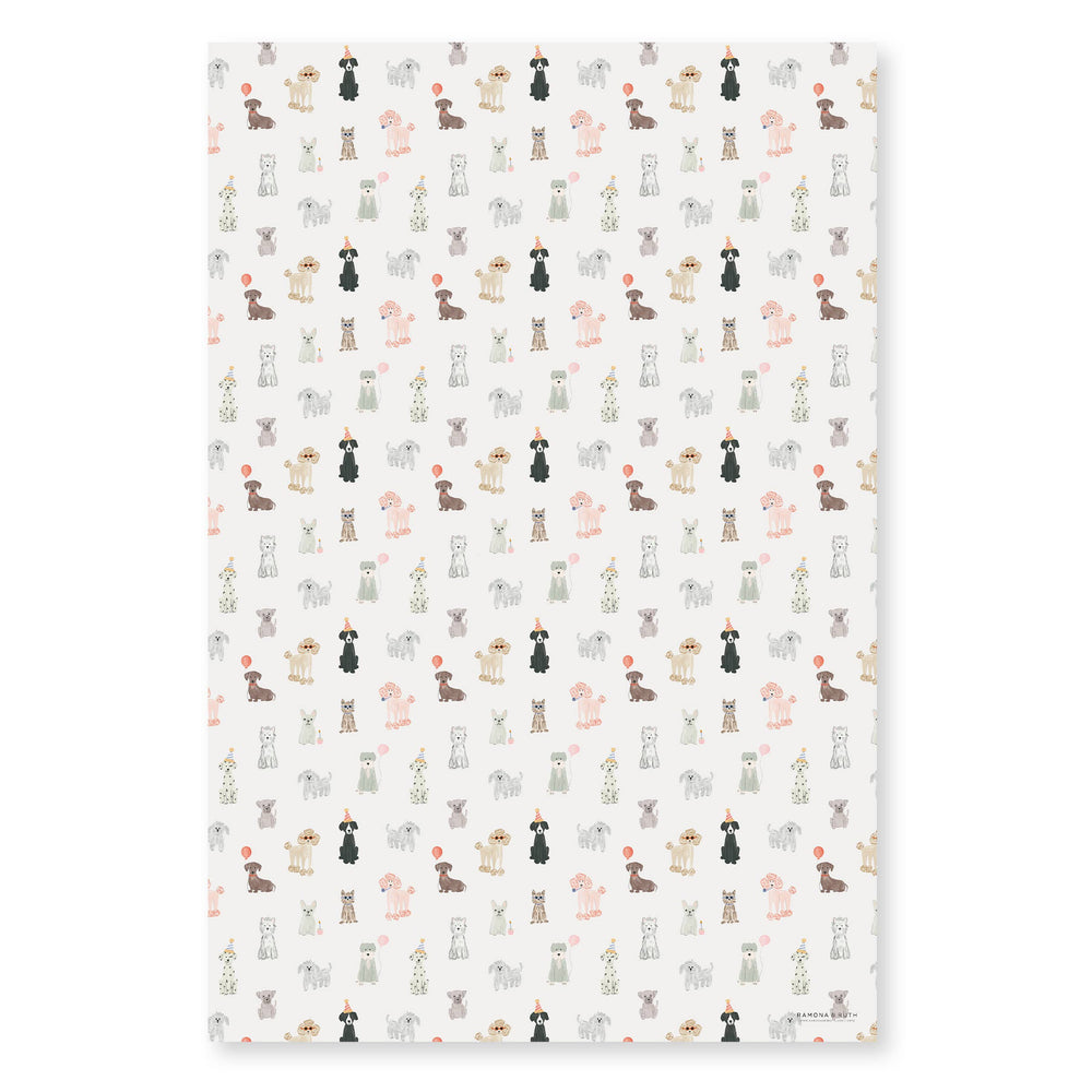 Dog Party Gift Wrap | Roll