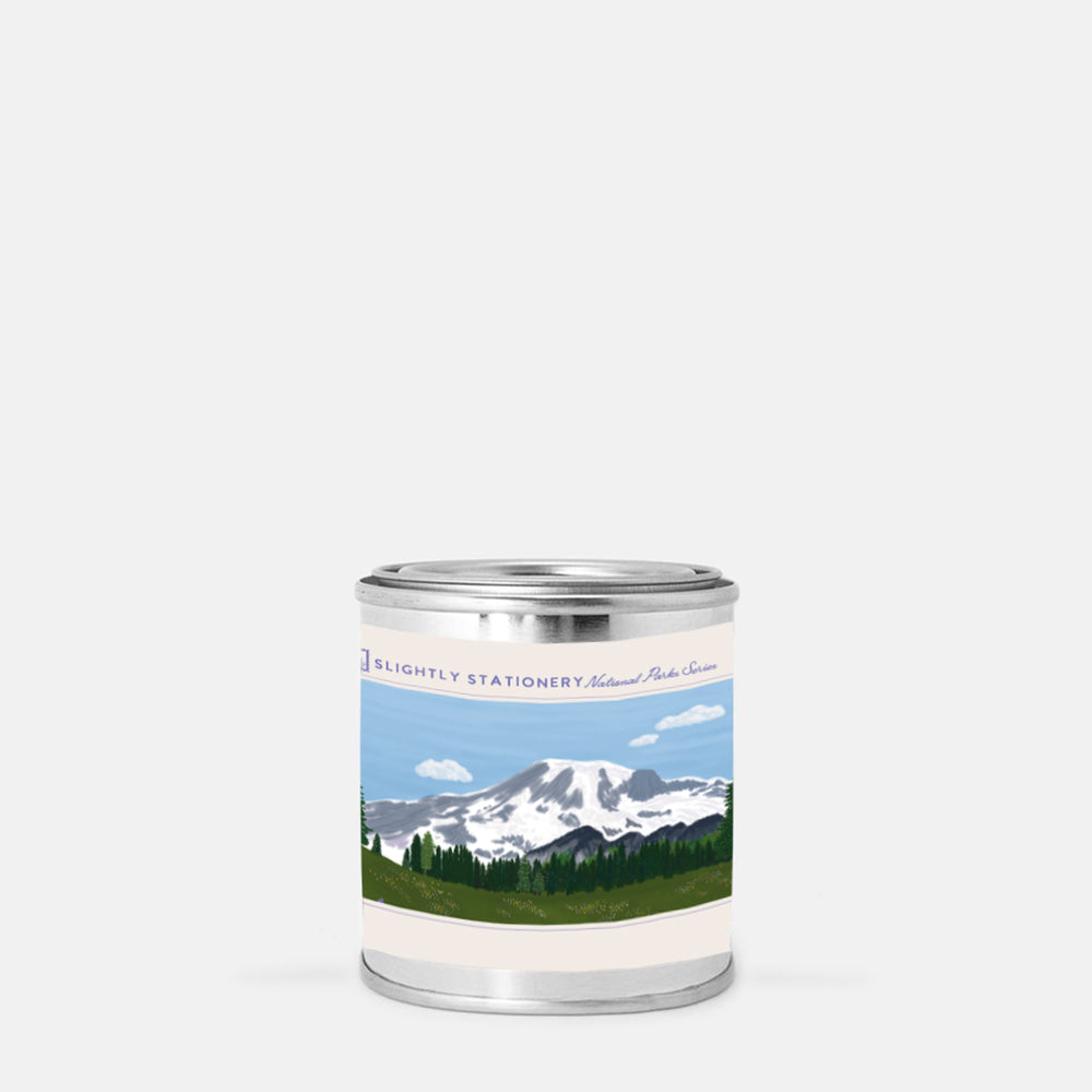 Mt. Rainier National Park 8 oz. Paint Can Candle